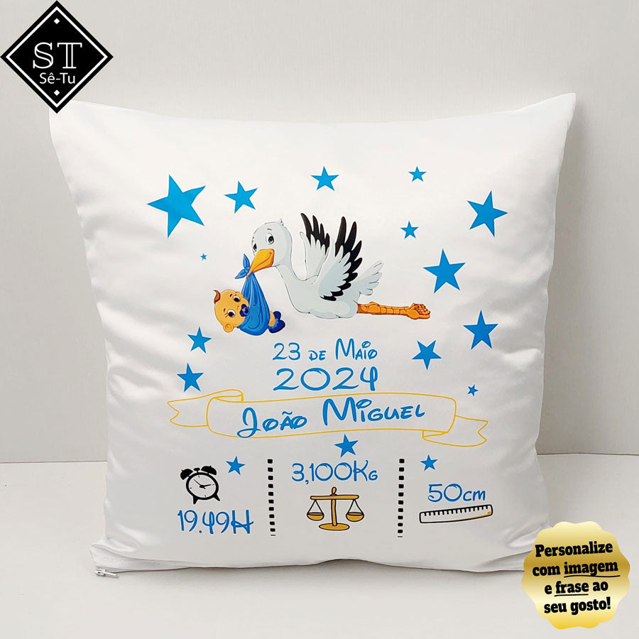 Almofada de Nascimento Cegonha